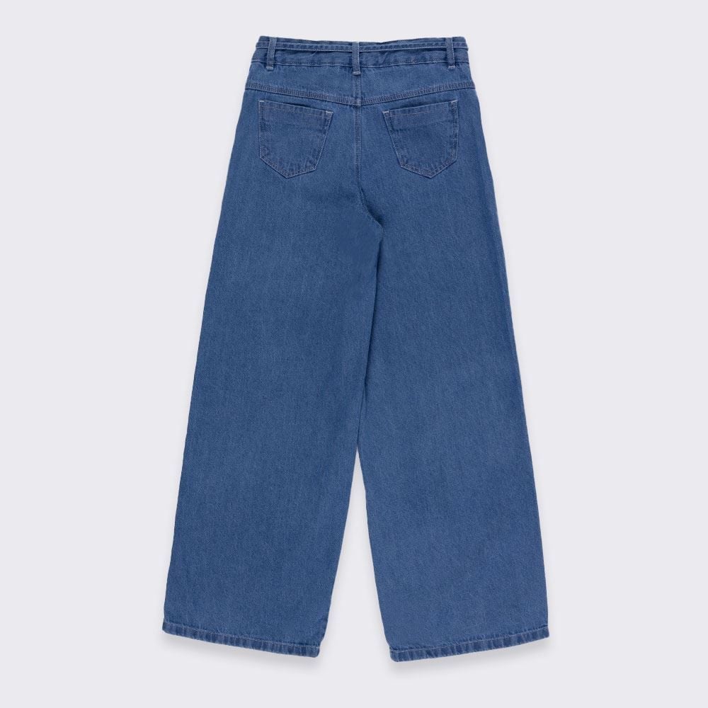 Calça Wide Leg Infantil Menina 12 a 16 Anos Marmelada