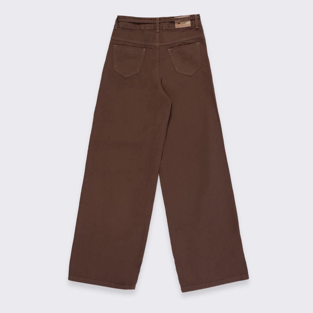 Calça Wide Leg Infantil Menina 12 a 16 Anos Marmelada