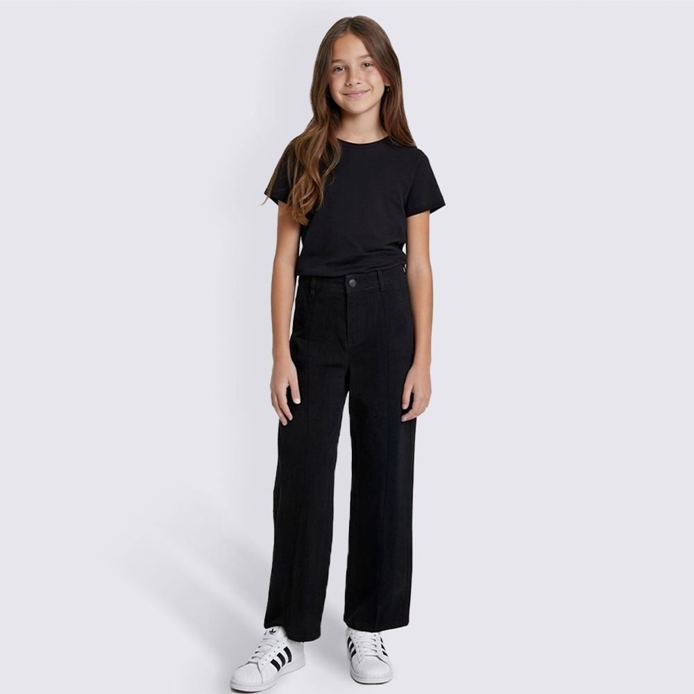 Calça Wide Leg Infantil Menina 12 a 16 Anos Marmelada
