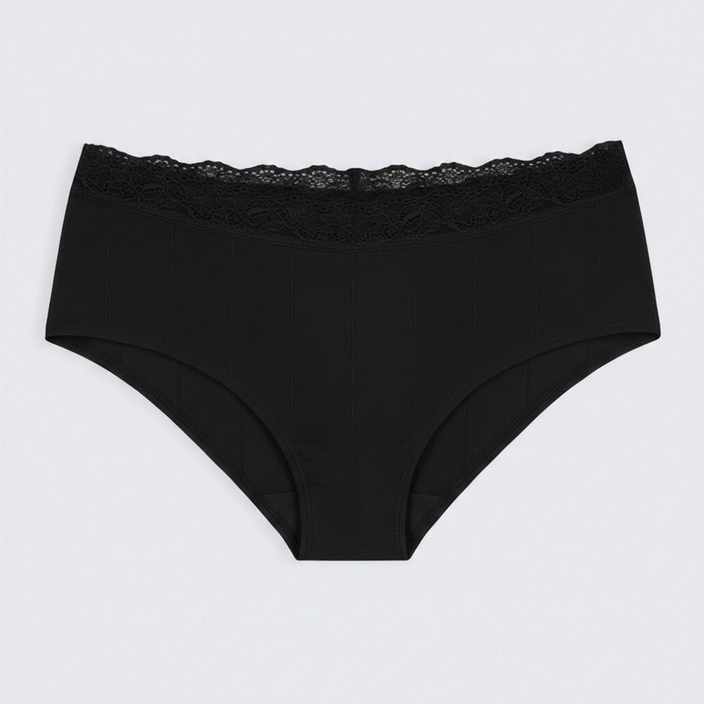 Calcinha Básica Com Renda No Cós Camila Moretti