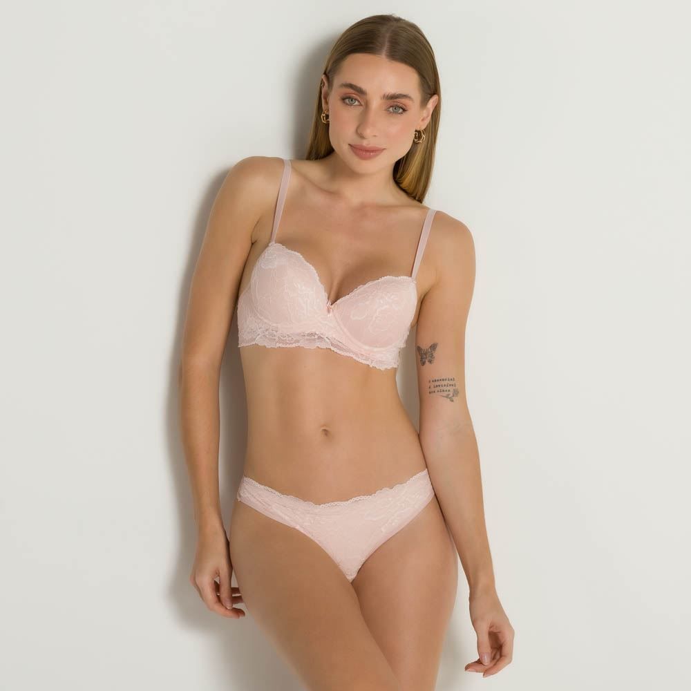 Calcinha Bicolor Renda Camila Moretti