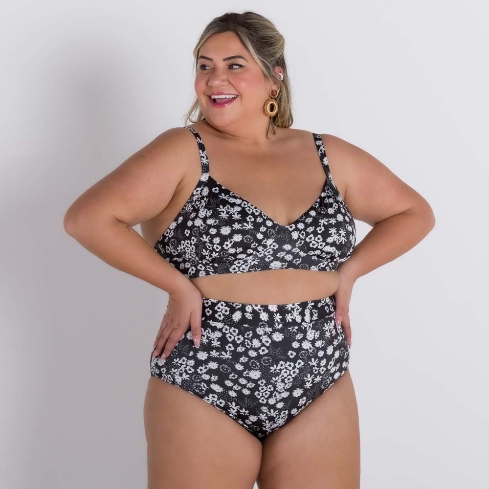 Calcinha Biquíni Cintura Alta Plus Patrícia Foster Mais