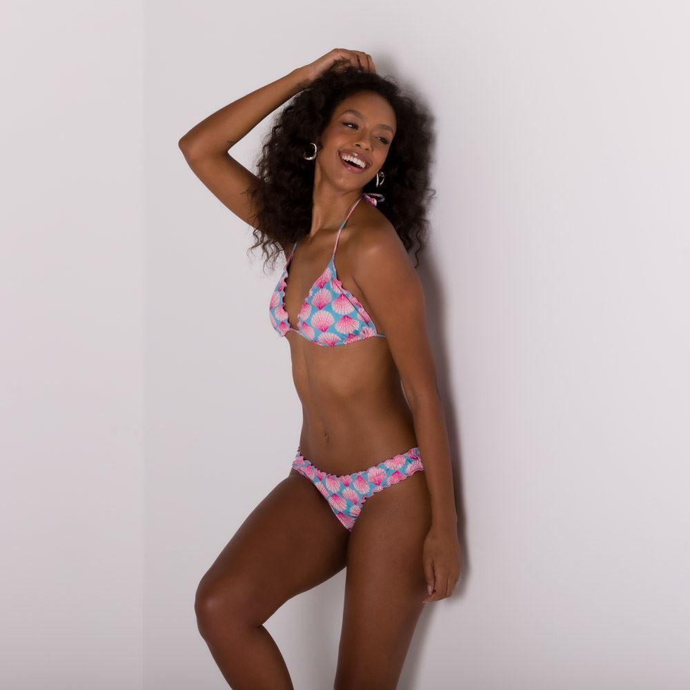 Calcinha Biquíni Estampa Conchas Boby Blues