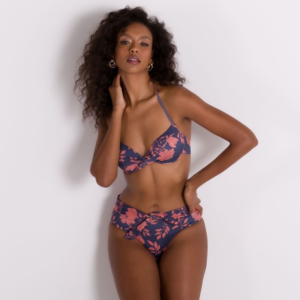 Calcinha Biquíni Estampa Floral Patrícia Foster