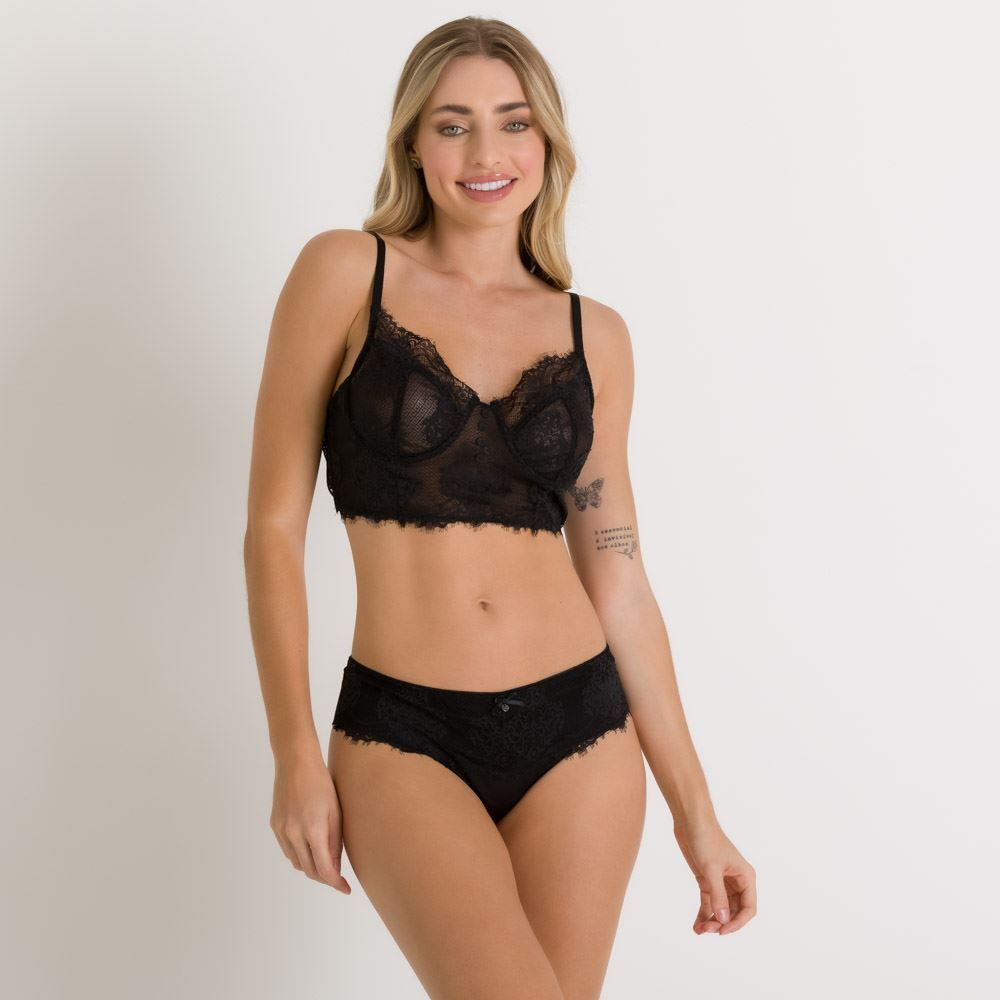 Calcinha Cirre Com Renda Camila Moretti