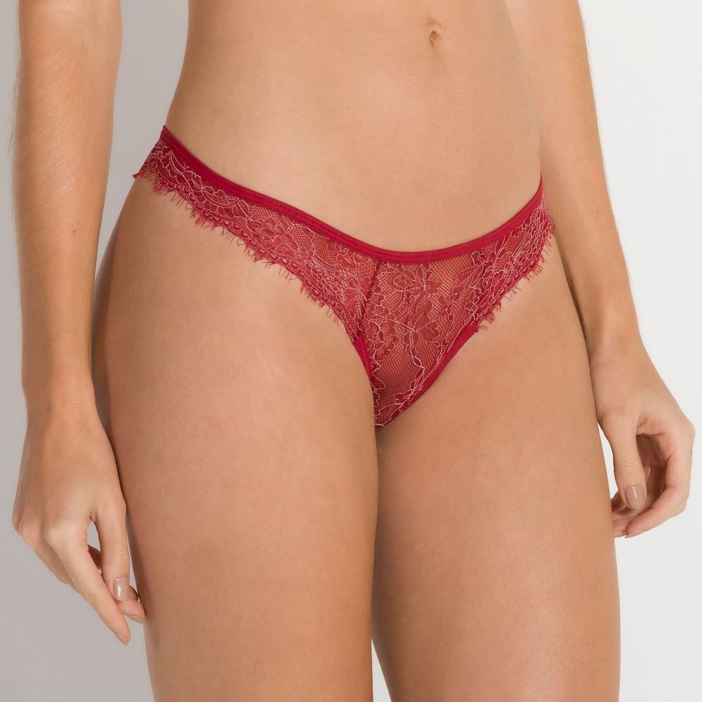 Calcinha Em Renda Bicolor Camila Moretti