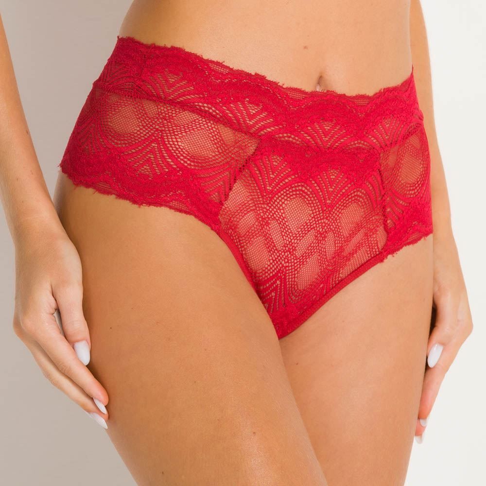 Calcinha Feminina Alta De Renda Camila Moretti
