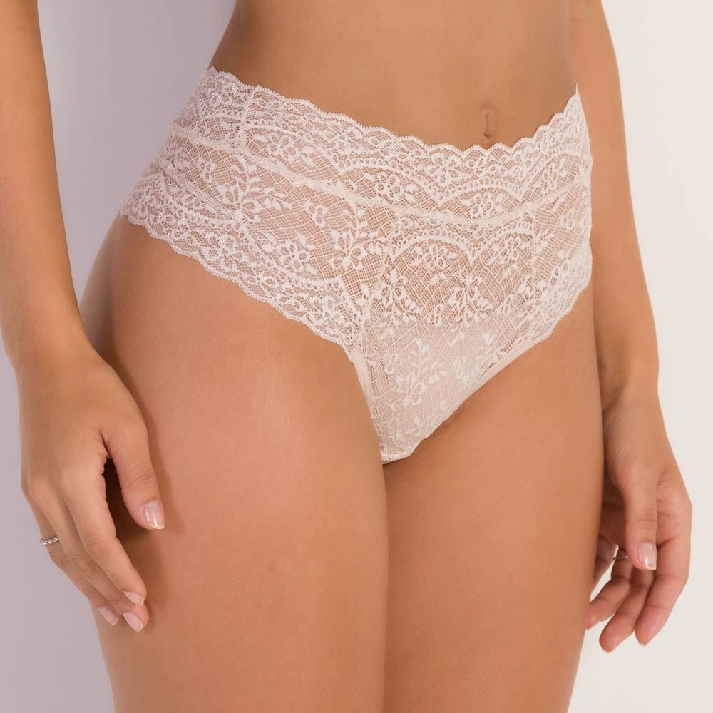Calcinha Feminina Alta De Renda Camila Moretti
