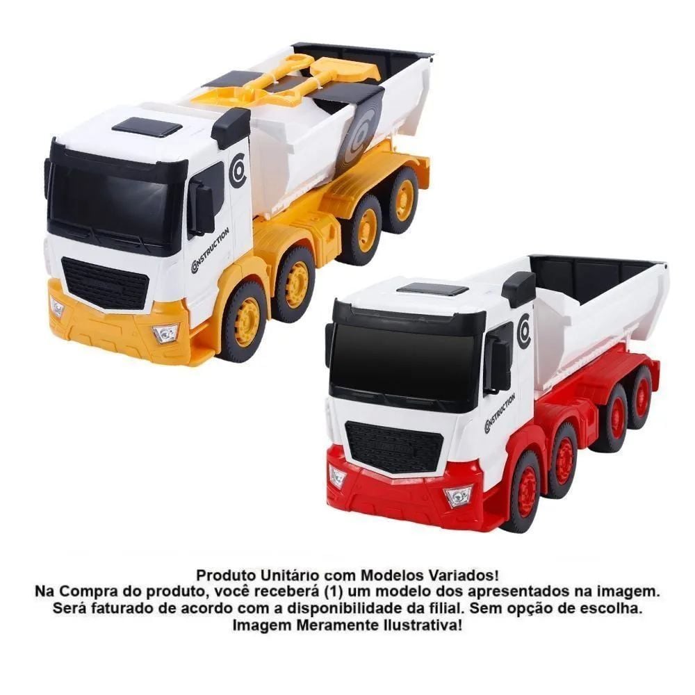 Caminhão Basculante Construction Com Caçamba Usual Brinquedos - Sortido