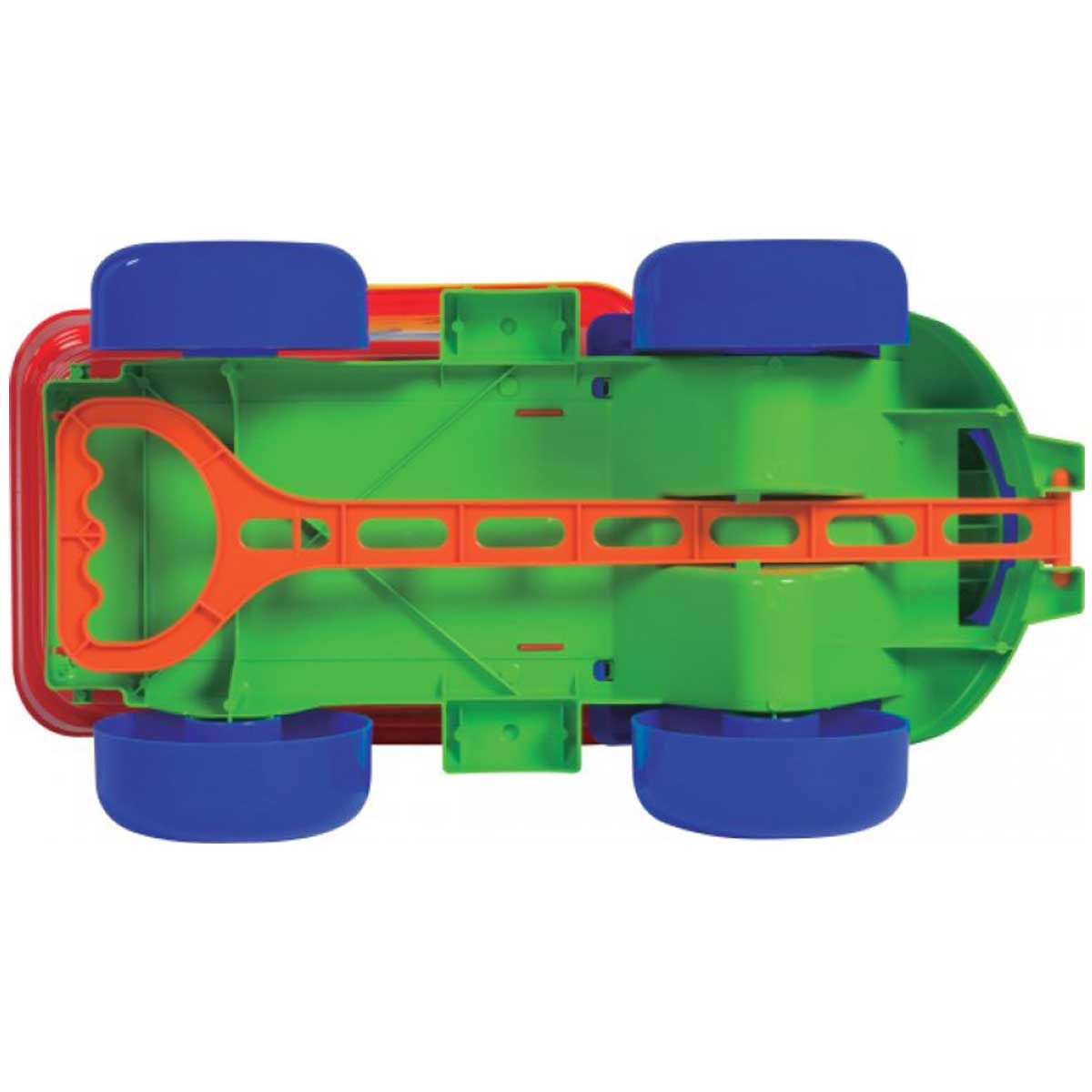 Caminhão Caçamba com Haste de Praia Mercotoys - Amarelo