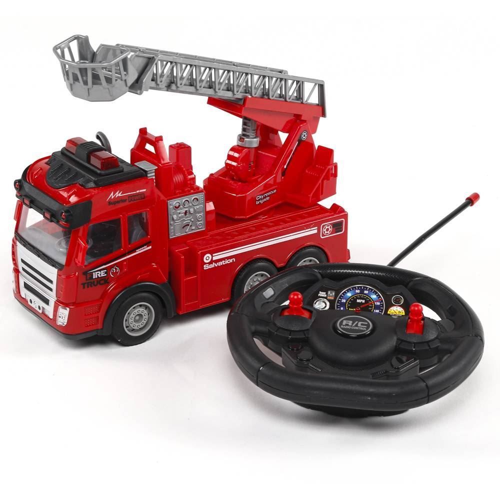Caminhão De Bombeiro Com Volante Controle Remoto Havan Toys - HBR0691