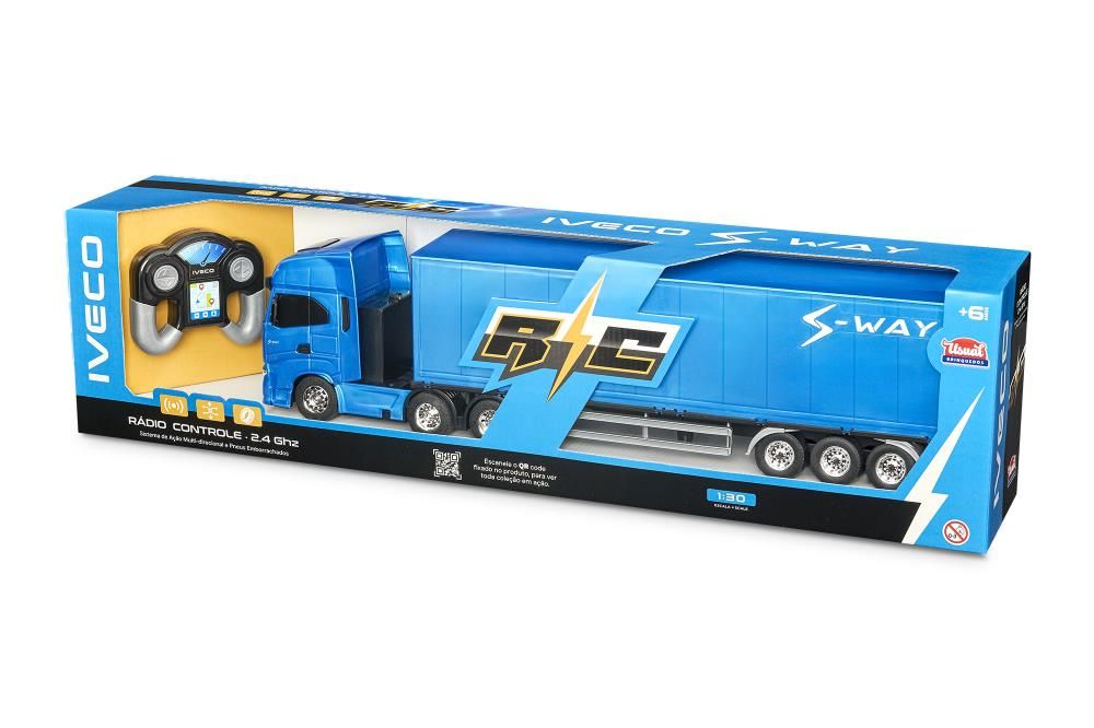 Caminhão Iveco Controle Remoto Baú S-Way - Usual Brinquedos