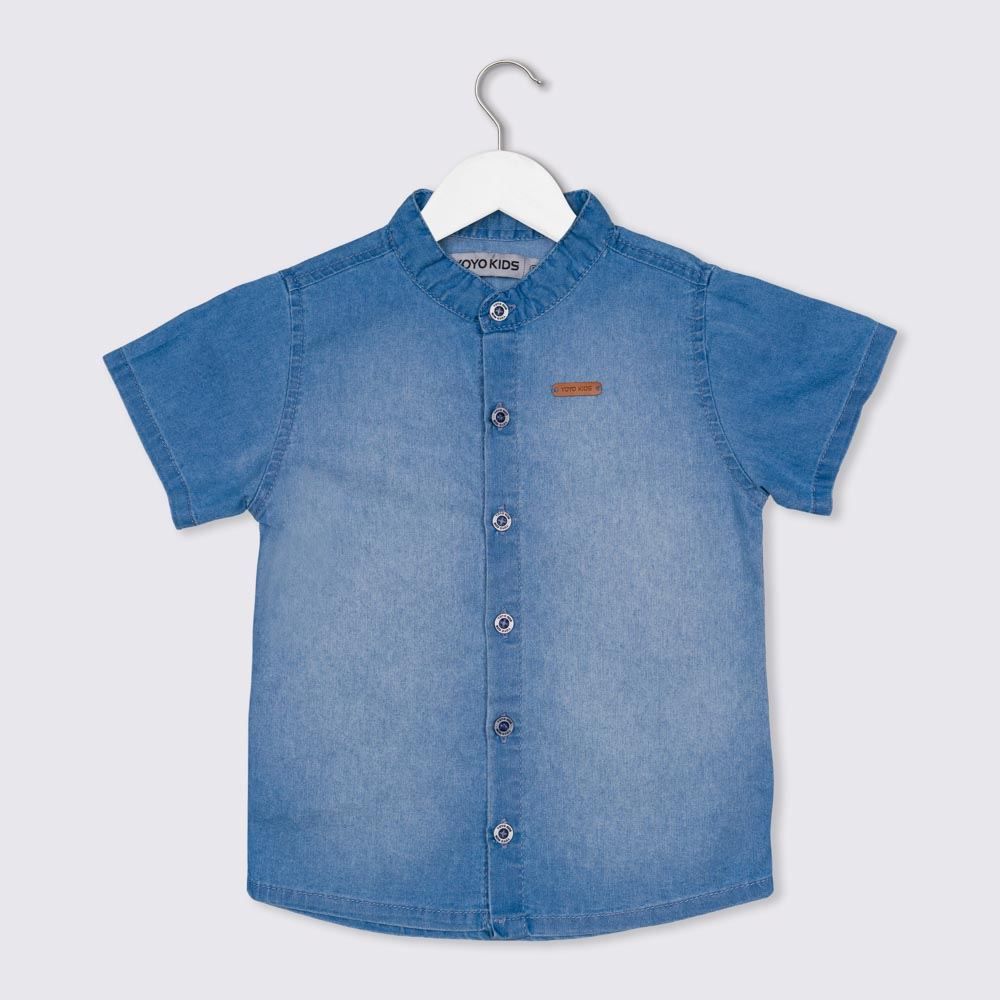 Camisa 1 a 3 anos Jeans Yoyo Kids