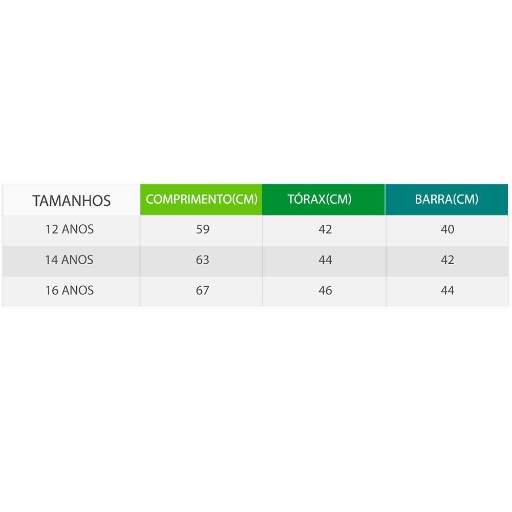 Camisa de 12 a 16 Anos Sarja Manga Longa Hot Dog