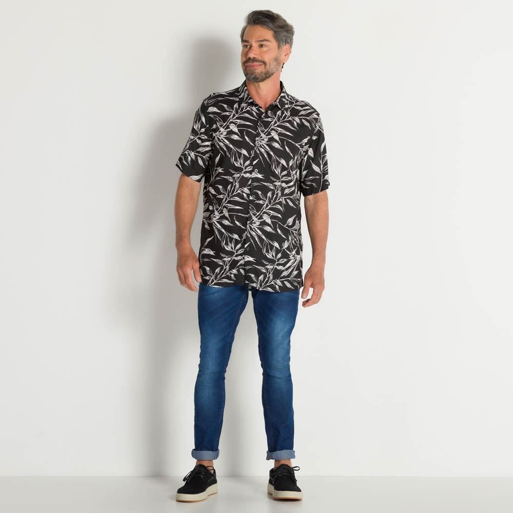 Camisa Estampa Folhagens Marc Alain