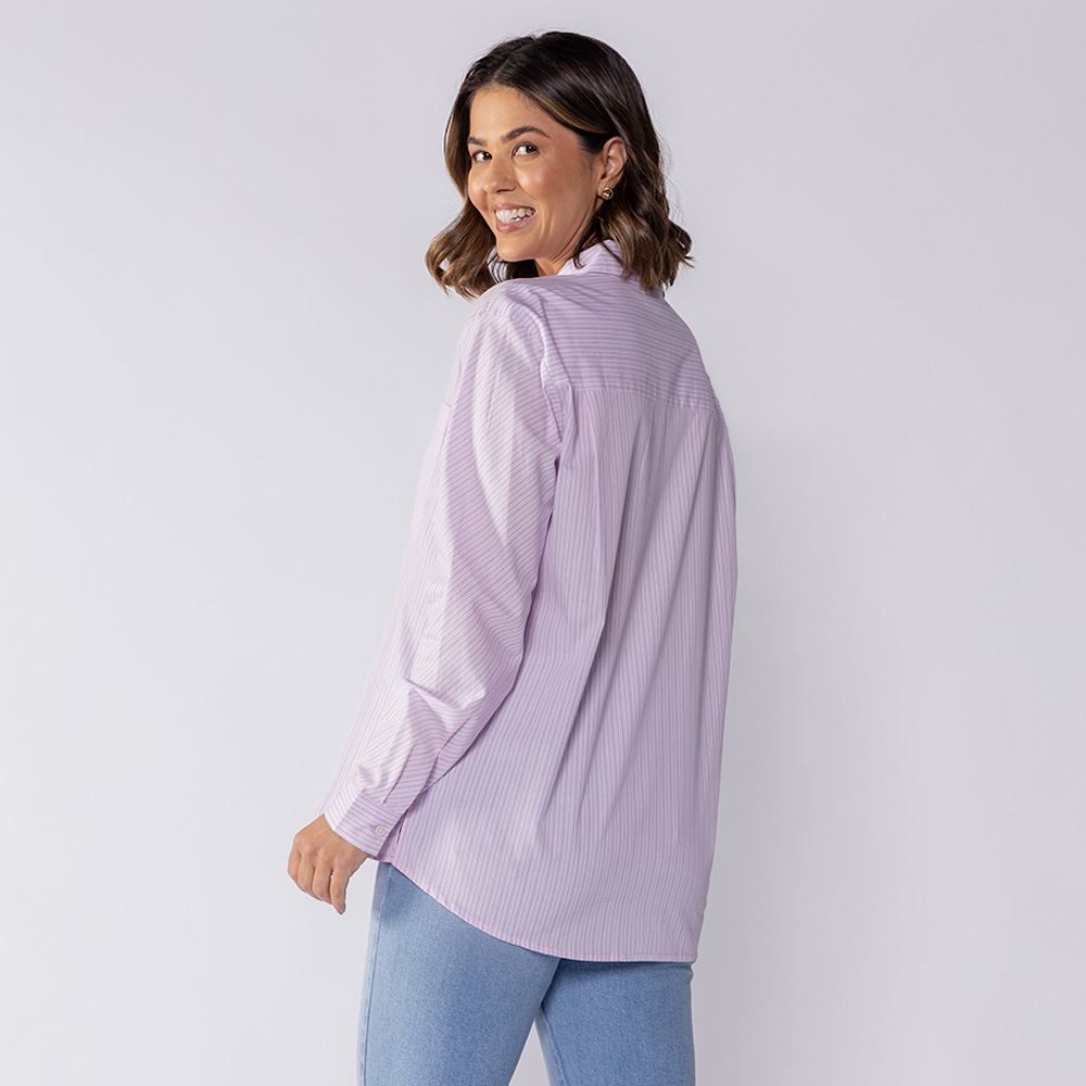 Camisa Feminina Manga Longa Listrada Boby Blues