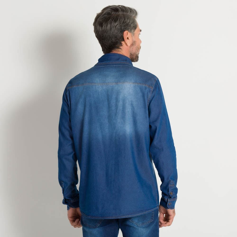 Camisa Jeans Livius Masculina Marc Alain