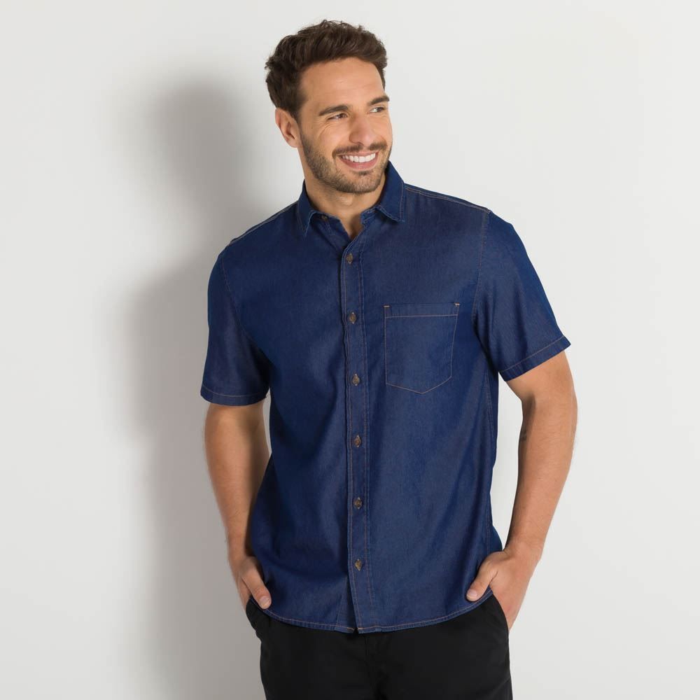 Camisa Jeans Masculina Marc Alain
