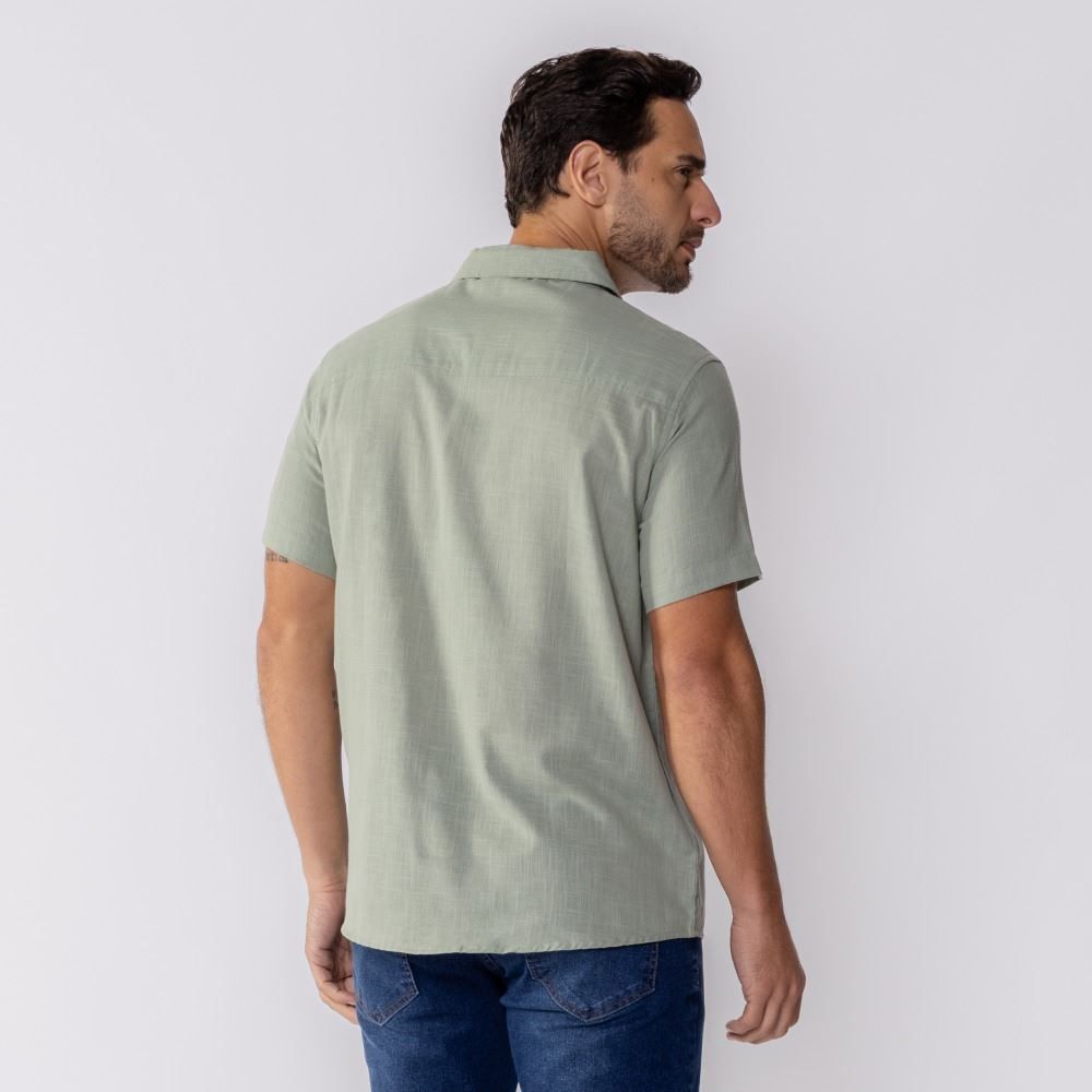 Camisa Masculina De Botão Manga Curta Marc Alain