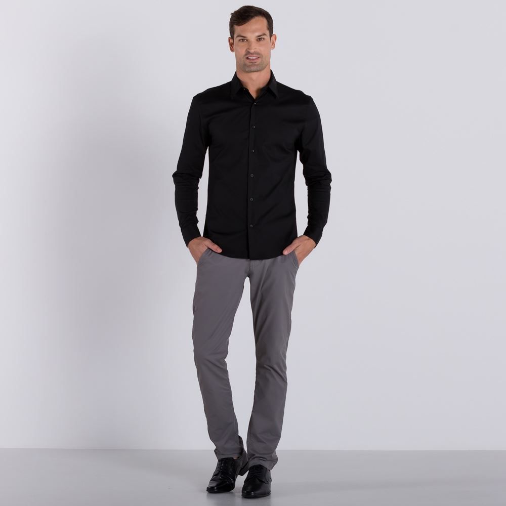 Camisa Manga Longa com Elastano Marc Alain