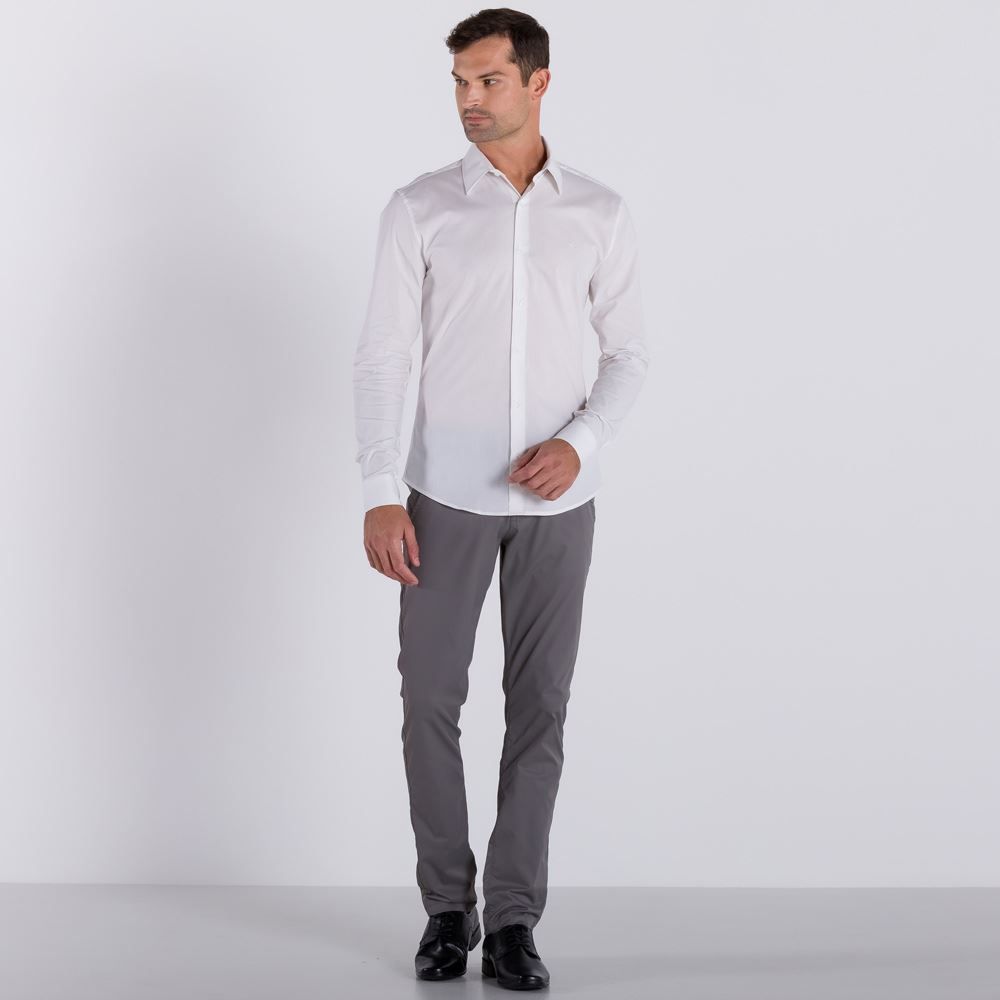 Camisa Manga Longa com Elastano Marc Alain