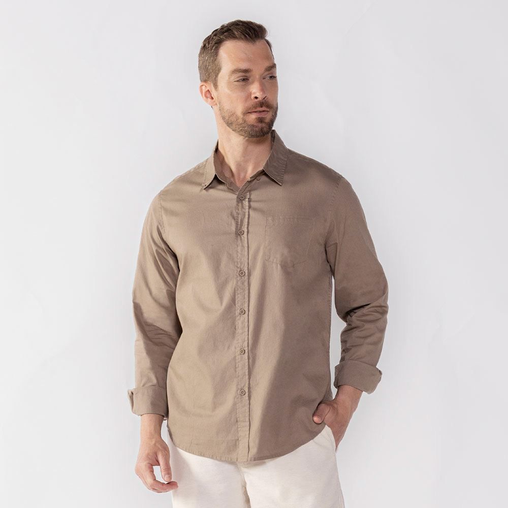 Camisa Masculina De Algodão Marc Alain