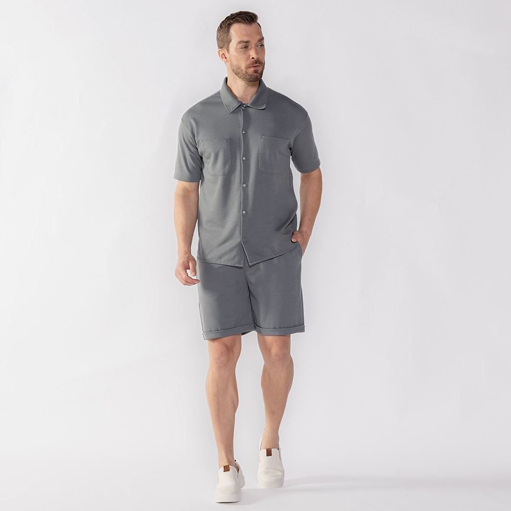 Camisa Masculina De Botão Com Bolso Thing