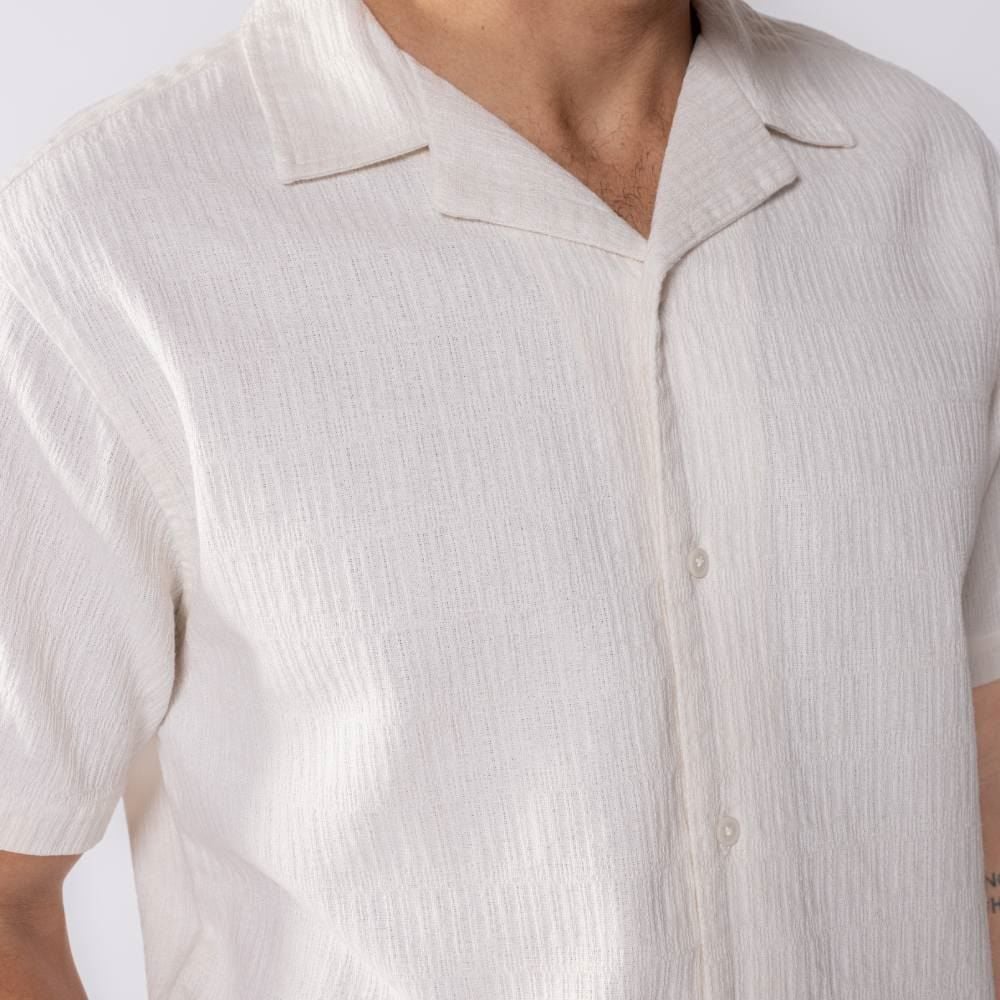 Camisa Masculina De Botão Com Textura Thing