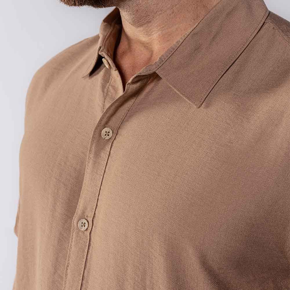 Camisa Masculina De Botão Manga Curta Thing