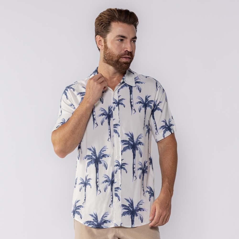Camisa Masculina De Botão Viscose Thing