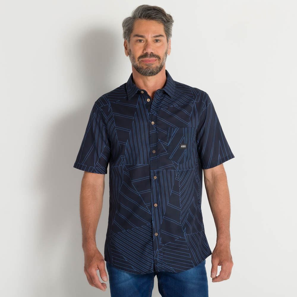 Camisa Masculina Geométrica Nicoboco