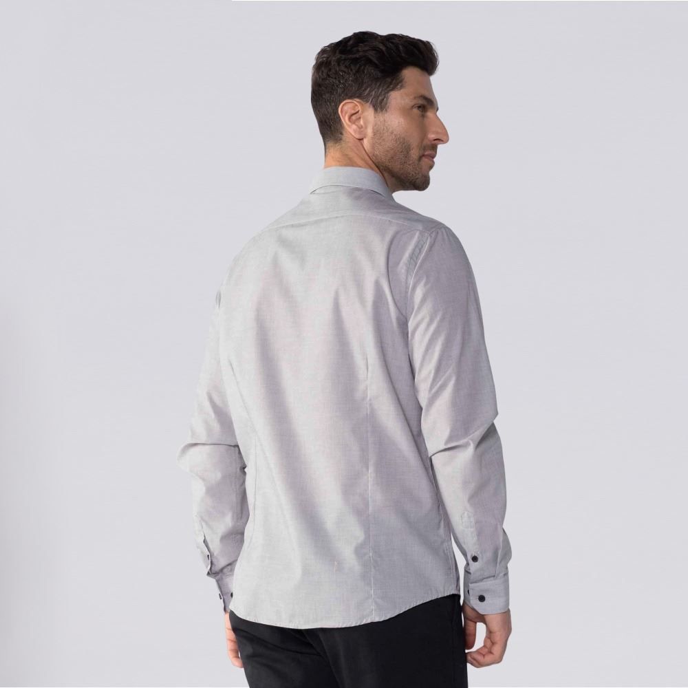 Camisa Social Masculina De Tricoline Marc Alain