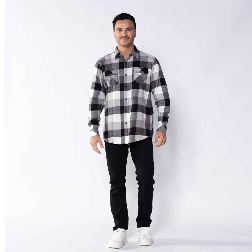 Camisa Masculina Xadrez De Flanela Marc Alain