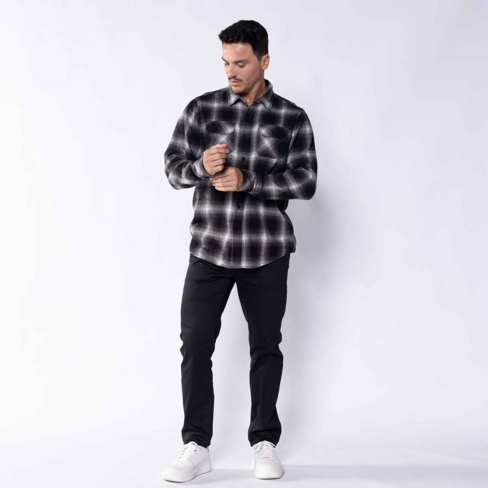 Camisa Masculina Xadrez De Flanela Marc Alain