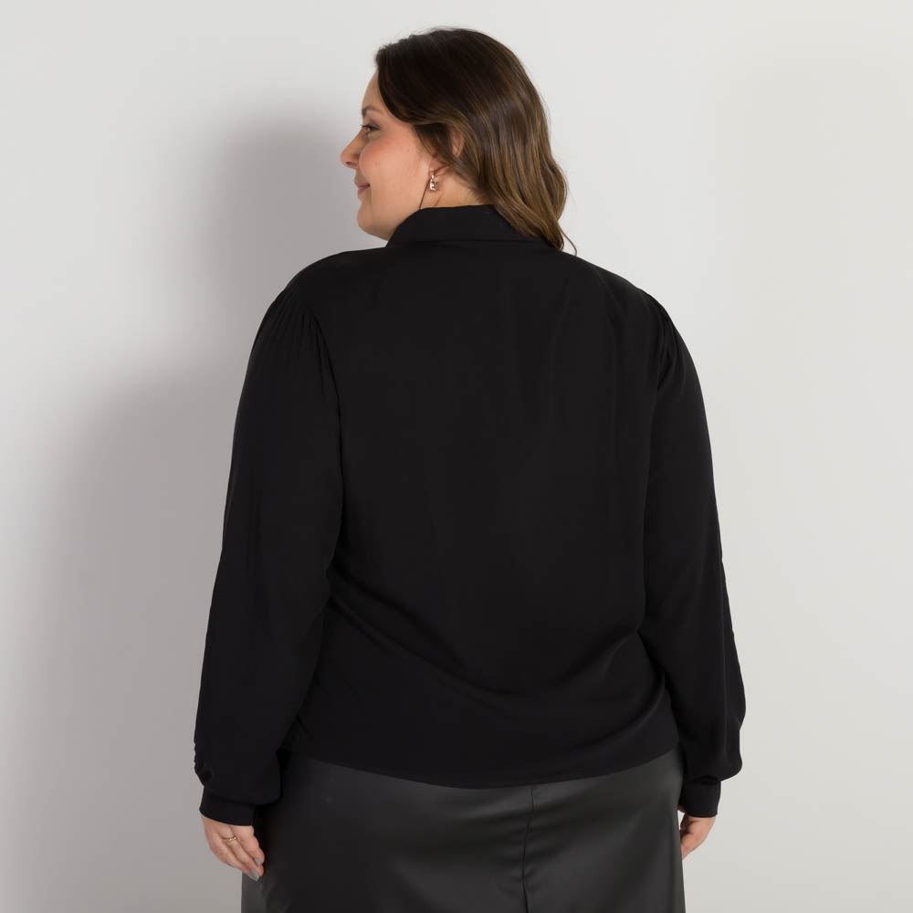Camisa Ombro Franzido Patrícia Foster Mais