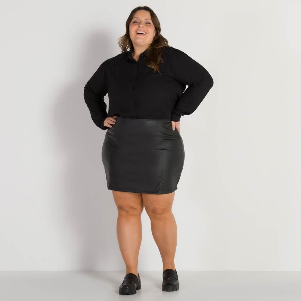 Camisa Ombro Franzido Patrícia Foster Mais