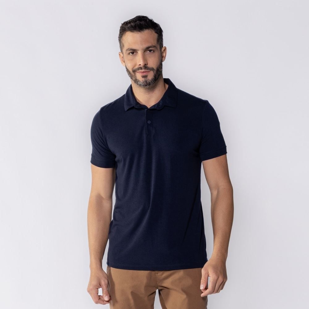 Camisa Polo Masculina De Algodão Marc Alain