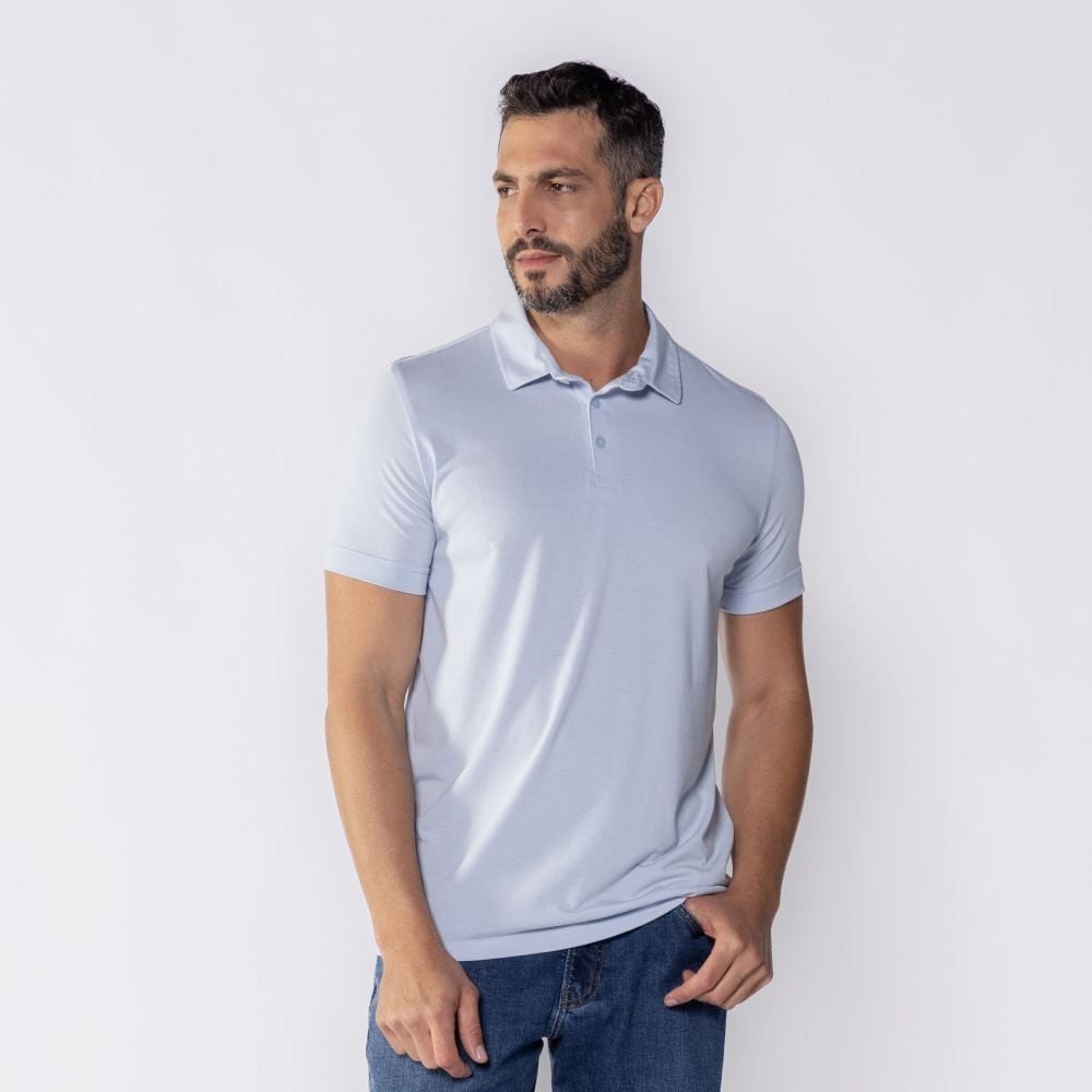 Camisa Polo Masculina De Algodão Marc Alain