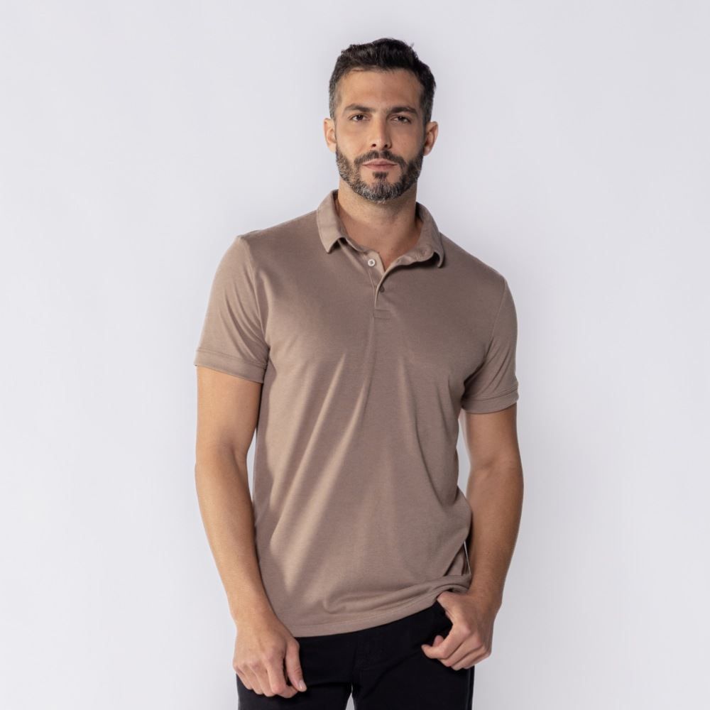 Camisa Polo Masculina De Algodão Marc Alain