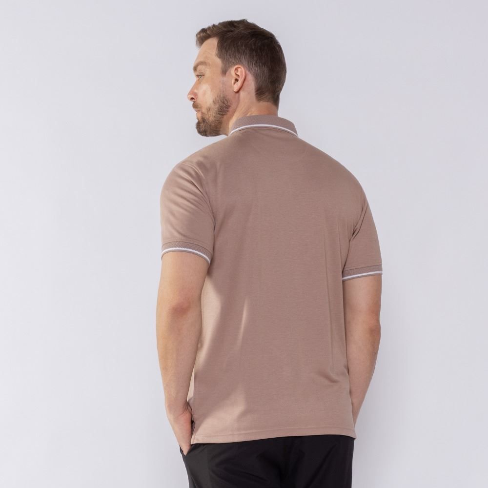 Camisa Polo Masculina Jacquard Marc Alain