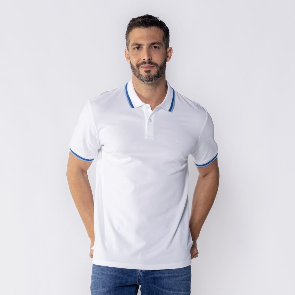 Camisa Polo Masculina De Algodão Marc Alain