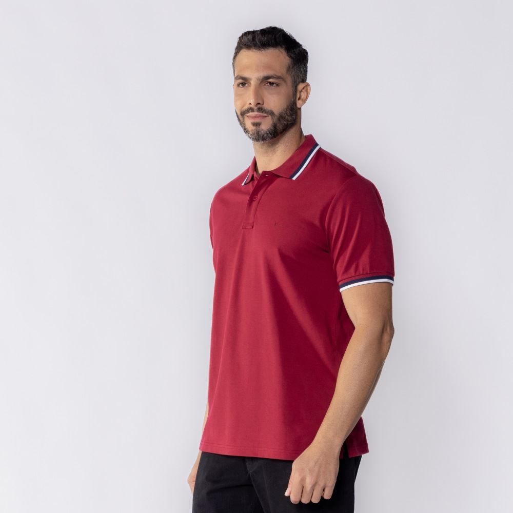Camisa Polo Masculina De Algodão Marc Alain