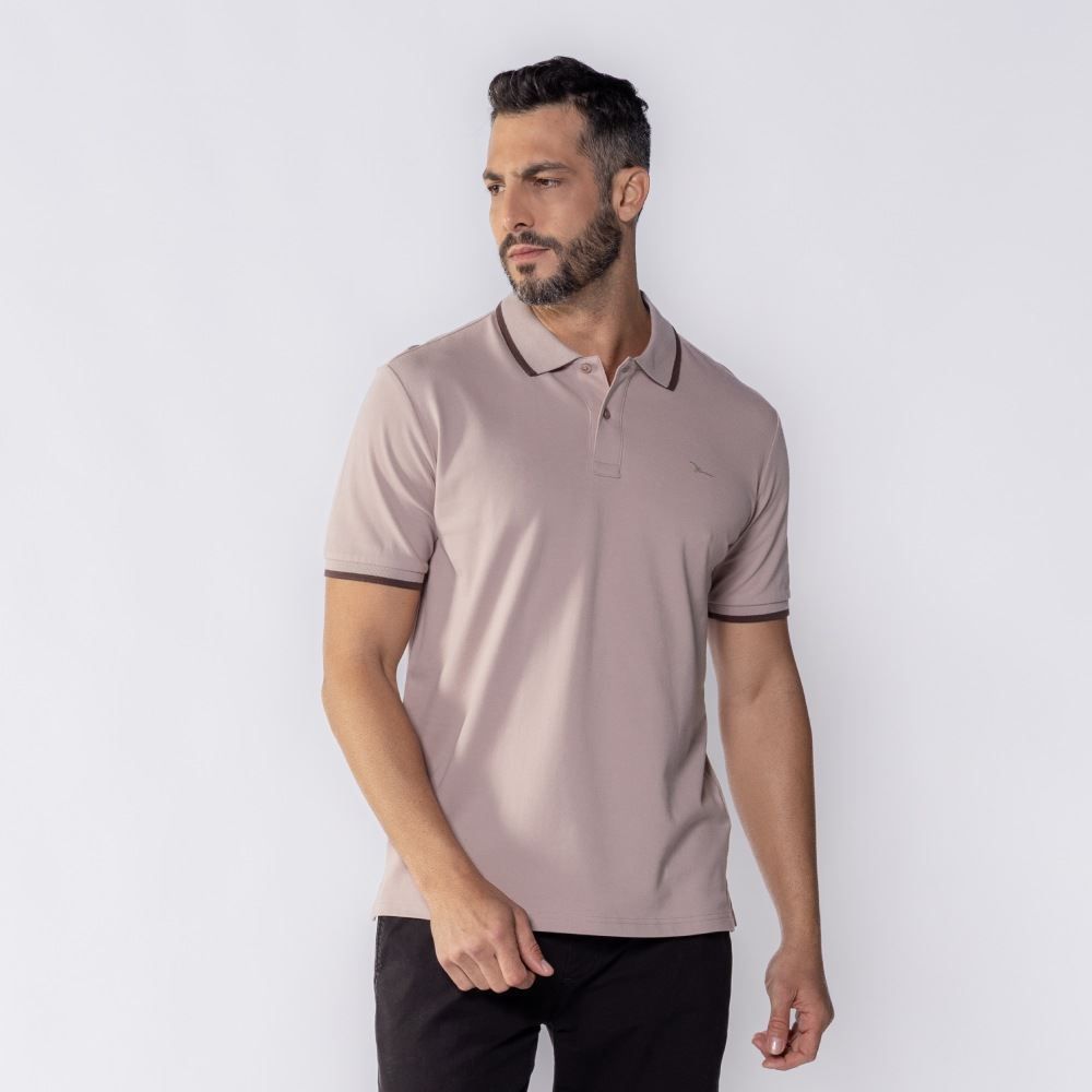 Camisa Polo Masculina De Algodão Marc Alain