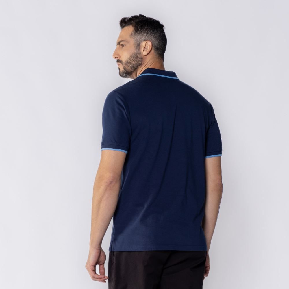 Camisa Polo Masculina De Algodão Marc Alain