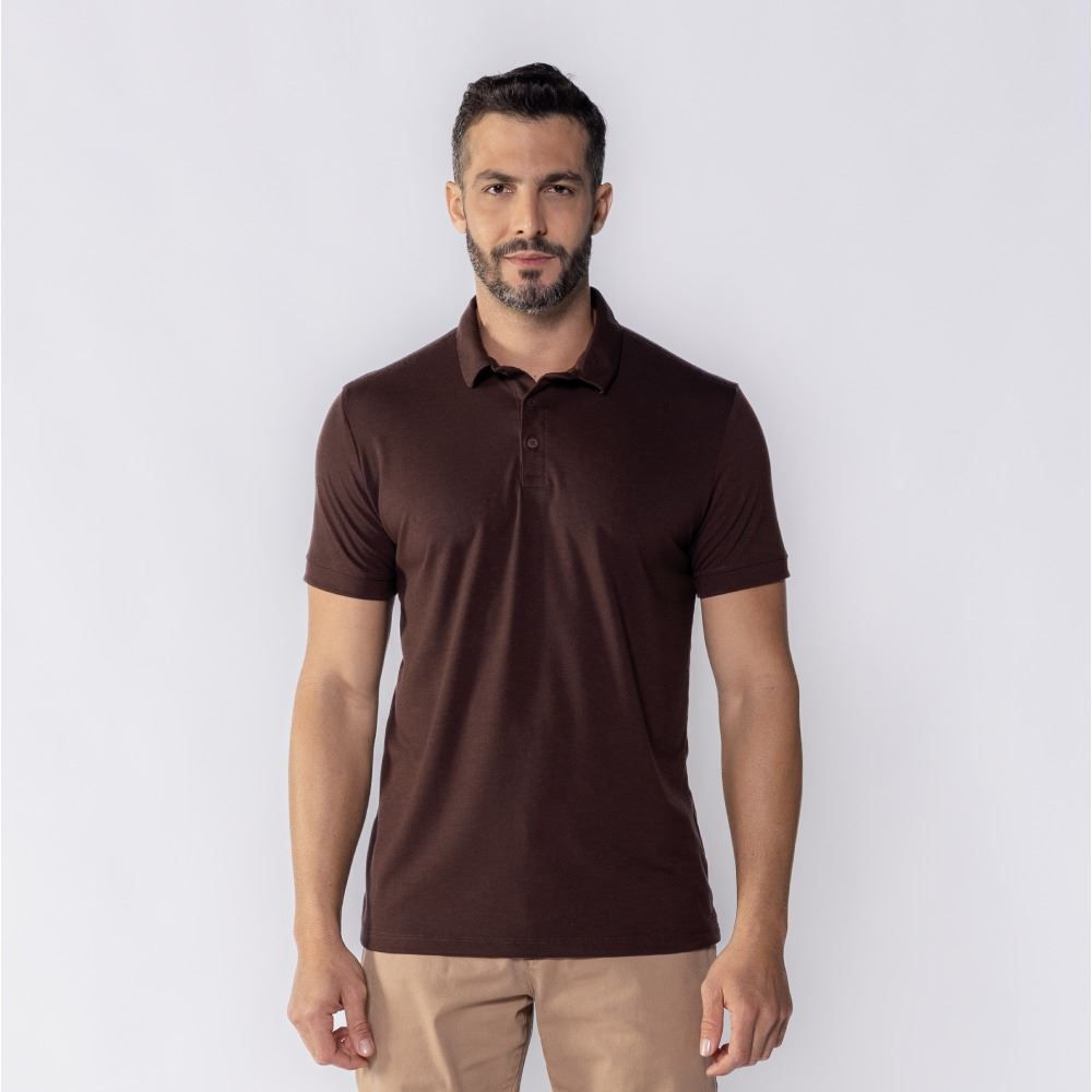 Camisa Polo Masculina De Malha Piquet Tech Marc Alain