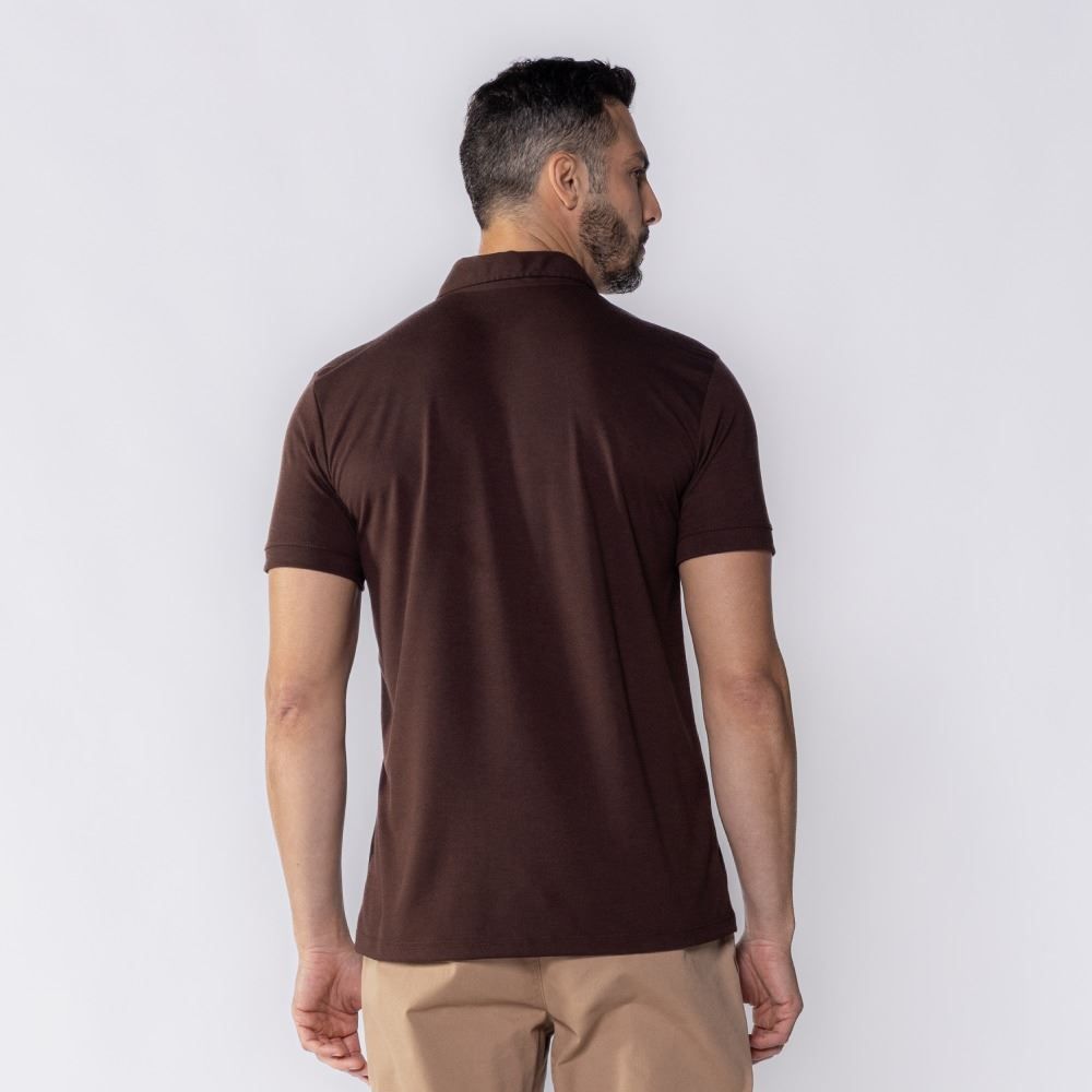 Camisa Polo Masculina De Malha Piquet Tech Marc Alain