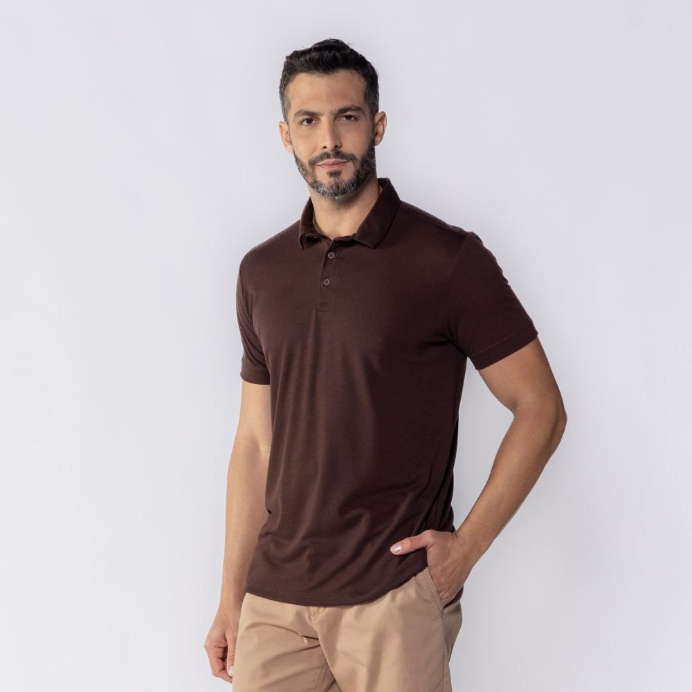 Camisa Polo Masculina De Malha Piquet Tech Marc Alain