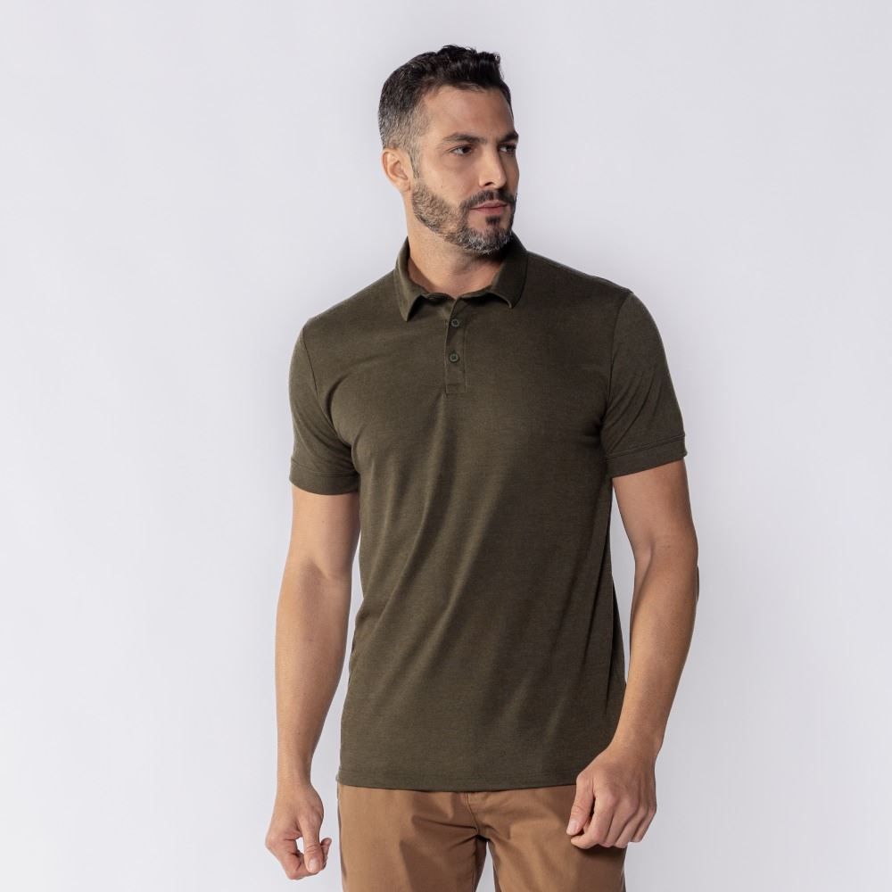 Camisa Polo Masculina De Malha Piquet Tech Marc Alain