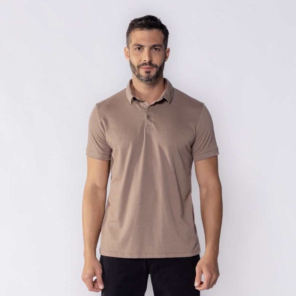 Camisa Polo Masculina De Malha Piquet Tech Marc Alain