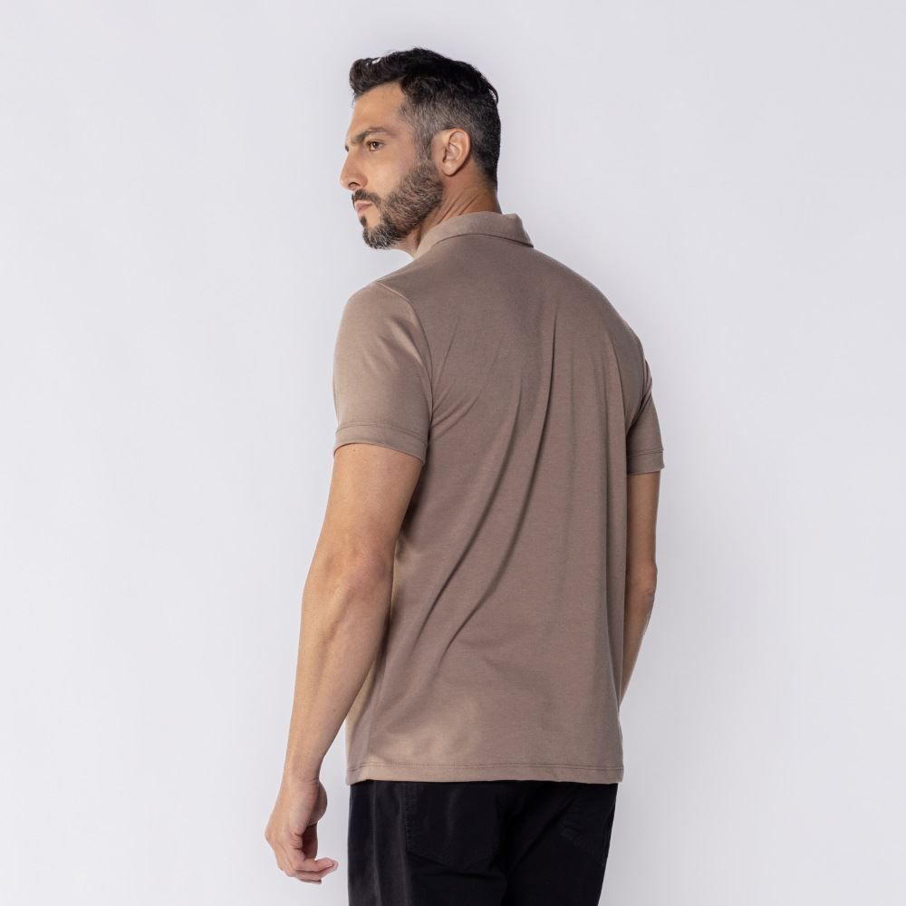 Camisa Polo Masculina De Malha Piquet Tech Marc Alain